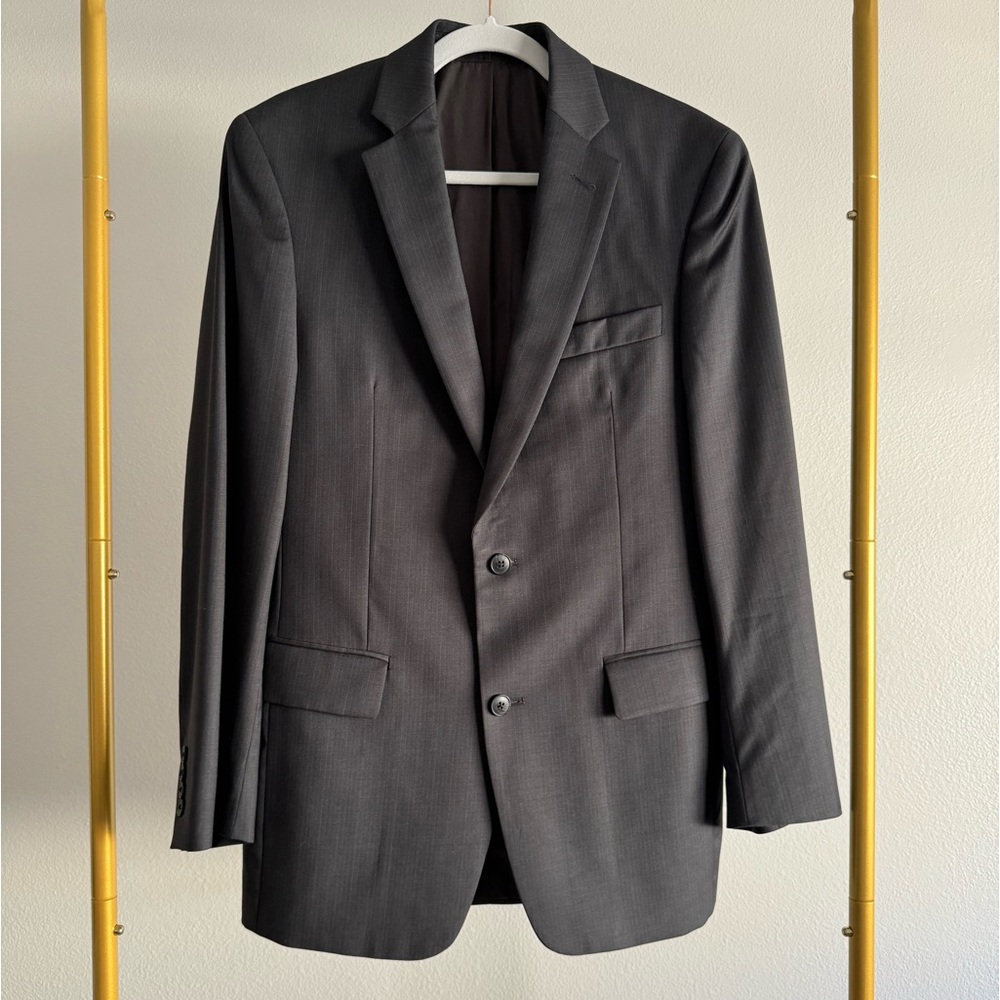 John Varvatos USA Dark Grey Wool Sport Blazer Jacket Men’s  S 38R